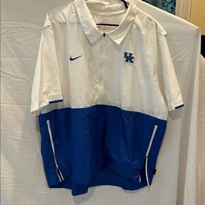 Nike White and Blue UK Zip-Up Jacket